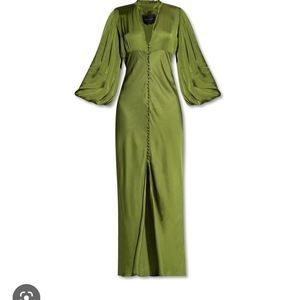 BIRGITTE HERSKIND Shila green maxi dress